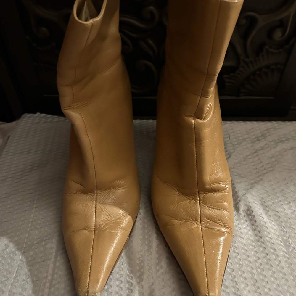 Jimmy Choo Tan Ankle Boots